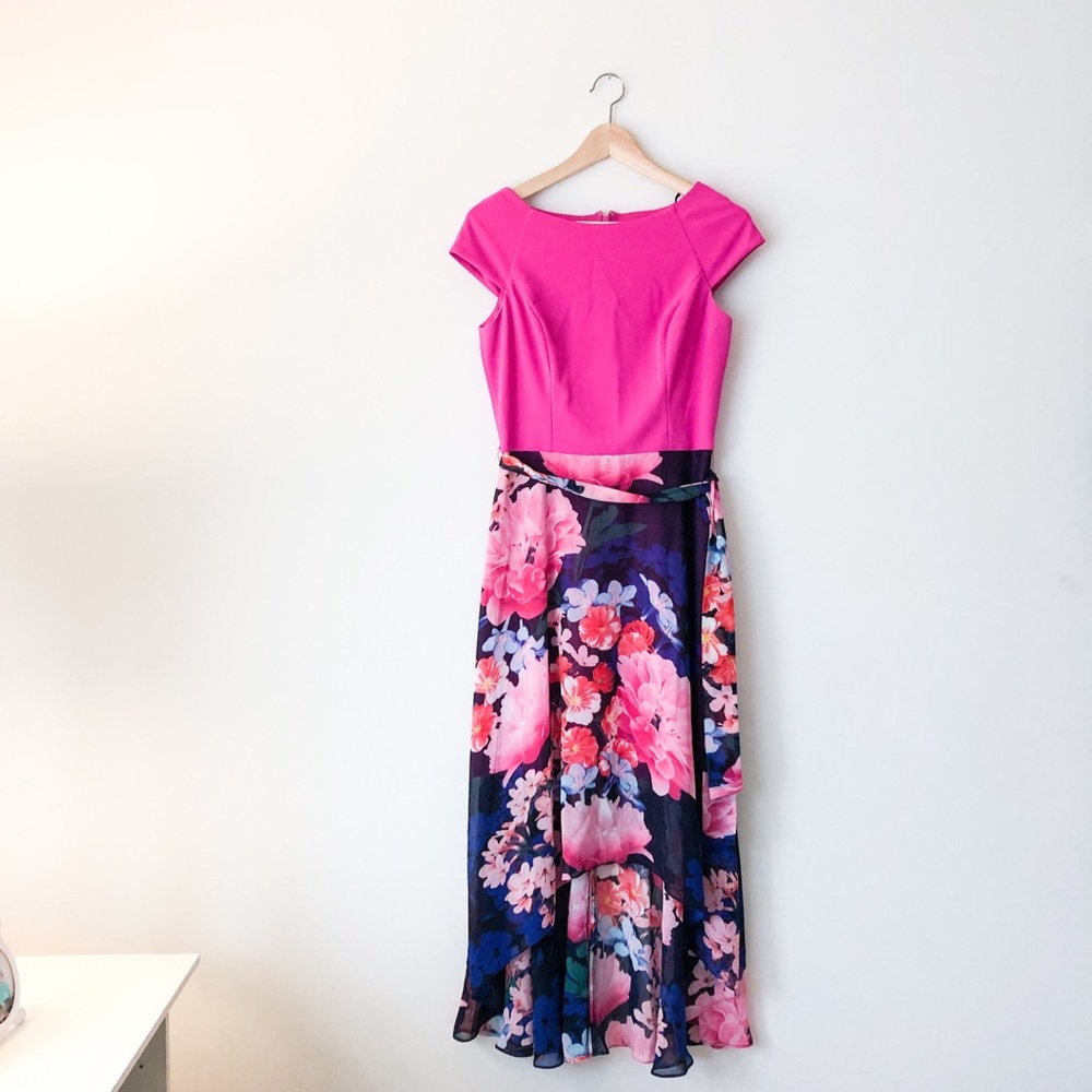 Vince Camuto hi-lo floral dress